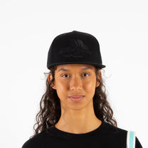 Black on Black Fitted Hat