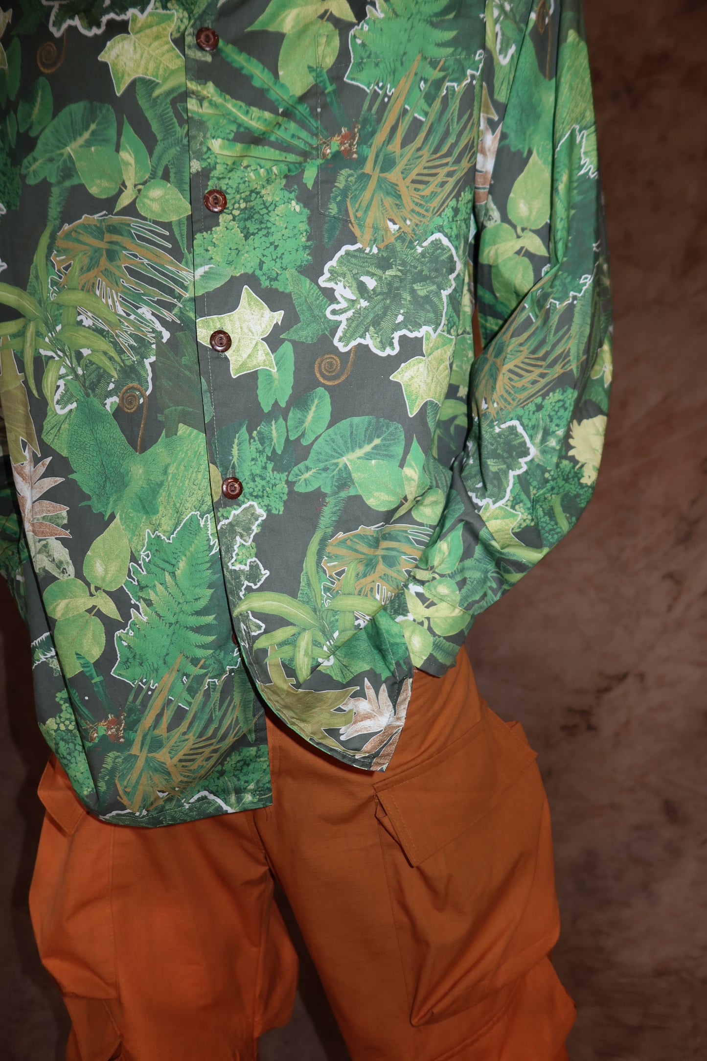 Camo Long Sleeve Button-Up