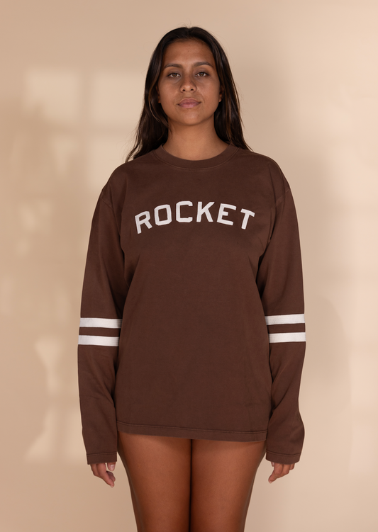 Applique "Rocket" Long Sleeve T-shirt